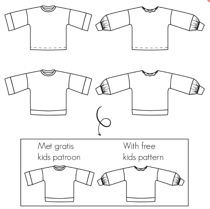Patroon Laure sweater en top - Dames - Bel' etoile